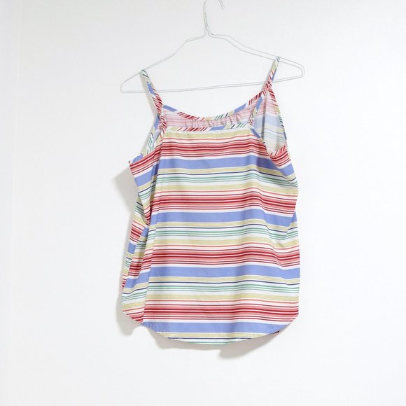 Flowy Rainbow Multicolor Striped Tank Top | Size L - Picture 3 of 8